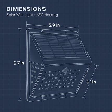 Solar Lights Wall Lamps with Motion Sensor