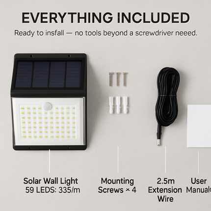 Solar Lights Wall Lamps with Motion Sensor
