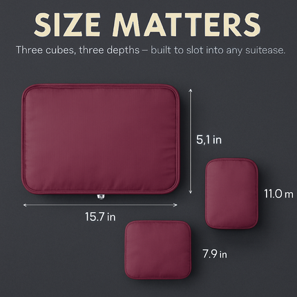 Storage Bags with Packing Cubes for Travel