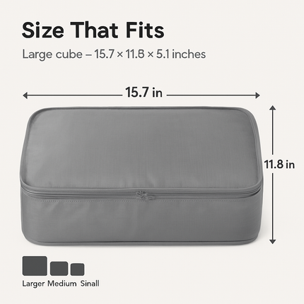 Storage Bags with Packing Cubes for Travel