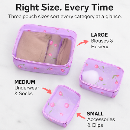 Storage Bags with Packing Cubes for Travel