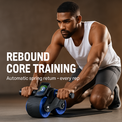 Abdominal Wheel with Kneel Pad and Phone Holder for Home Gym