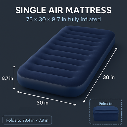 Inflatable Air Mattress for Home and Camping