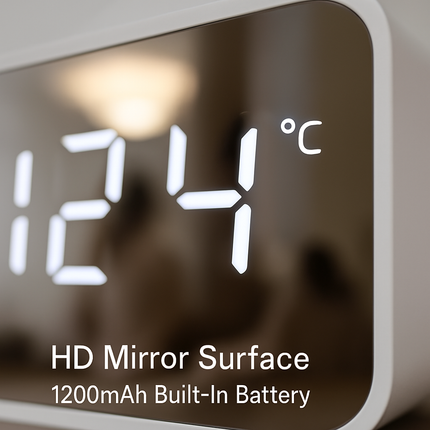 Mirror Digital Alarm Clock with Wireless Speaker FM Radio