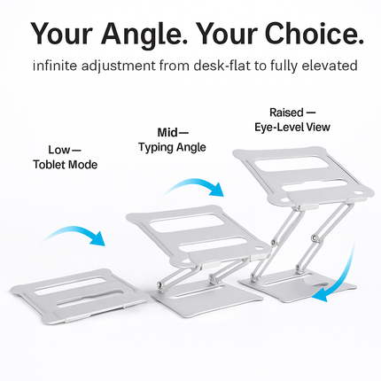 Laptop Stand Aluminum Angle Adjustable Ergonomic Holder