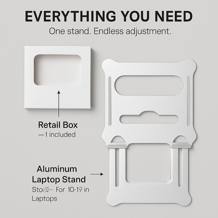 Laptop Stand Aluminum Angle Adjustable Ergonomic Holder