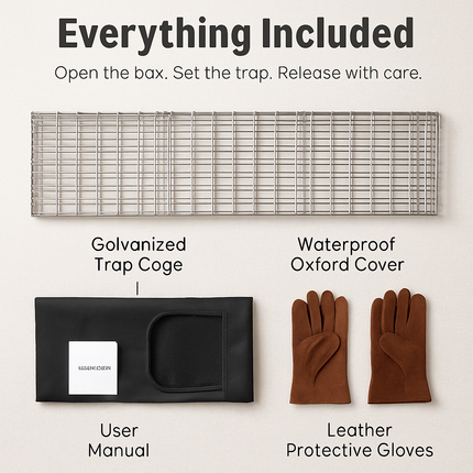 31x12x11” Folding Live Animal Trap Cage With Waterproof Cover And Gloves Humane Easy To Catch And Release Trap For Stray Cats Raccoons Squirrel Skunk