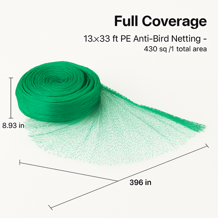 Garden Netting for Plants and Crops to Protect from Birds