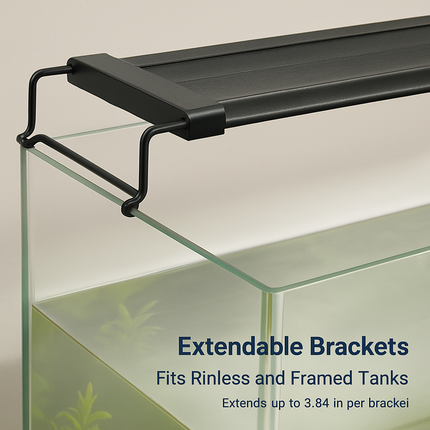 Aquarium LED Light with Extendable Brackets