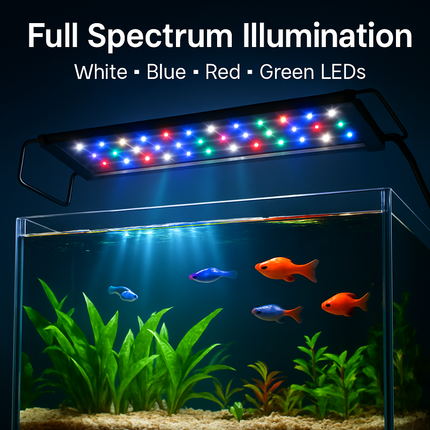 Aquarium LED Light with Extendable Brackets