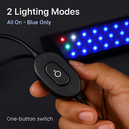 Aquarium LED Light with Extendable Brackets
