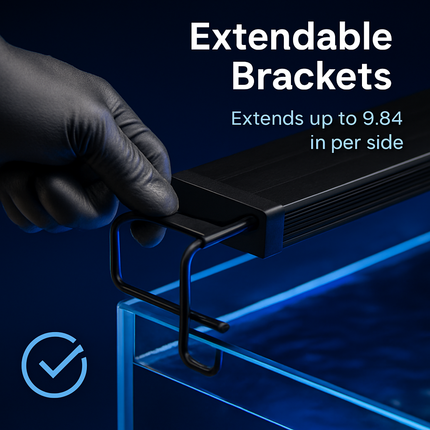 Aquarium LED Light with Extendable Brackets