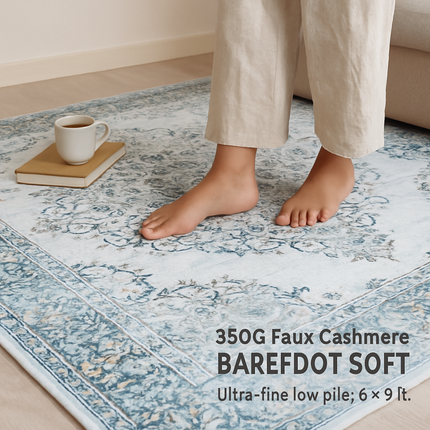 Vintage Area Rug - Soft, Waterproof Non-Slip for Home