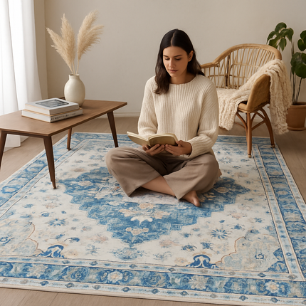 Vintage Area Rug - Soft, Waterproof Non-Slip for Home