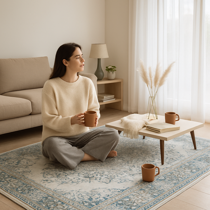 Vintage Area Rug - Soft, Waterproof Non-Slip for Home