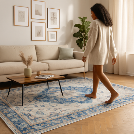 Vintage Area Rug - Soft, Waterproof Non-Slip for Home