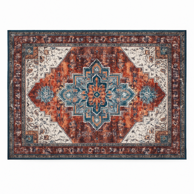 Vintage Area Rug - Soft, Waterproof Non-Slip for Home