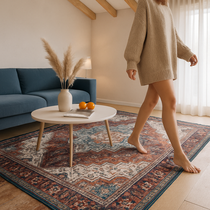Vintage Area Rug - Soft, Waterproof Non-Slip for Home