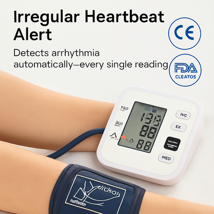 Blood Pressure Monitor with Adjustable Cuff
