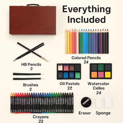 Art Supplies Kit: Complete Creative Studio Set