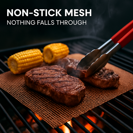 Grill Mat Beige - Reusable Non-Stick Grilling Accessory