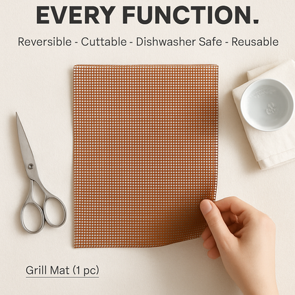 Grill Mat Beige - Reusable Non-Stick Grilling Accessory