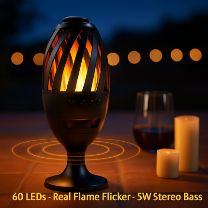 LED Flame Speakers Torch Wireless Speaker