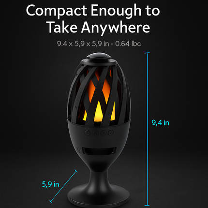 LED Flame Speakers Torch Wireless Speaker