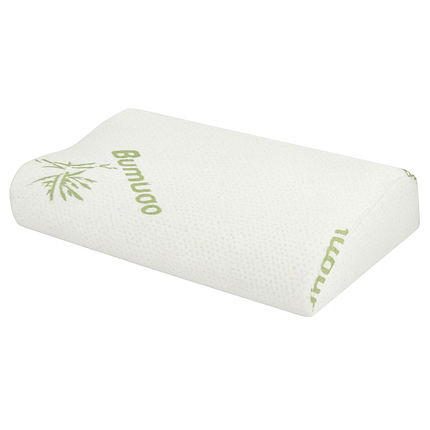 Bamboo Memory Foam Sleep Pillow Contoured Cervical Pillow