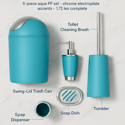 Bathroom Accessories Set for Modern Home Organization
