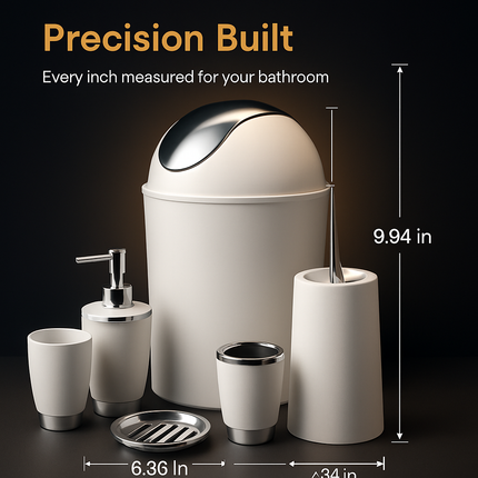 Bathroom Accessories Set for Modern Home Organization