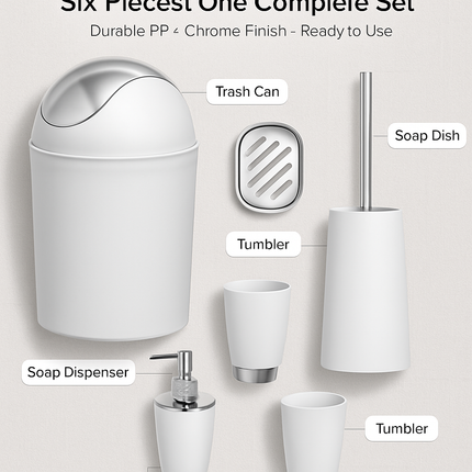 Bathroom Accessories Set for Modern Home Organization