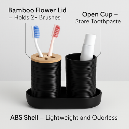 Bathroom Accessories Set with Dispenser & Holder