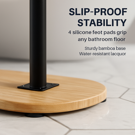 C-Shaped Bathtub Tray Table with Adjustable Height
