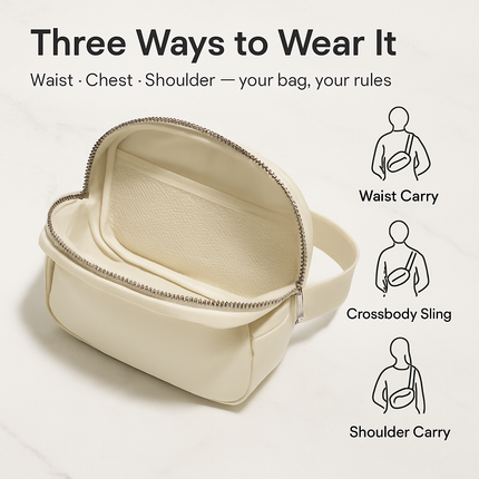Sport Fanny Pack Unisex Waist Pouch Belt Bag Purse Chest Bag