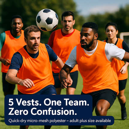 5Pcs Mesh Scrimmage Vests for Team Sports