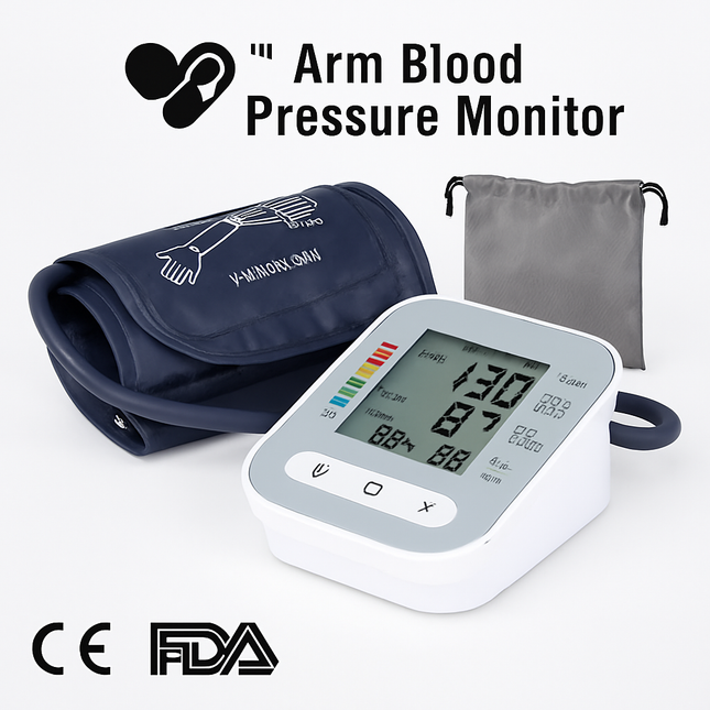Arm Blood Pressure Monitor with Voice Broadcast