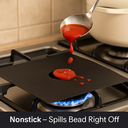 Stovetop Burner Protector Liners for Reusable Nonstick