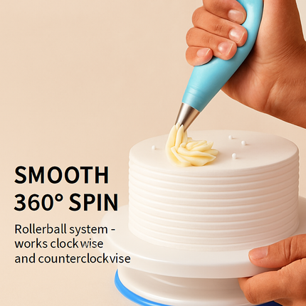 Rotating Cake Turntable Kit for Decorating Masterpieces