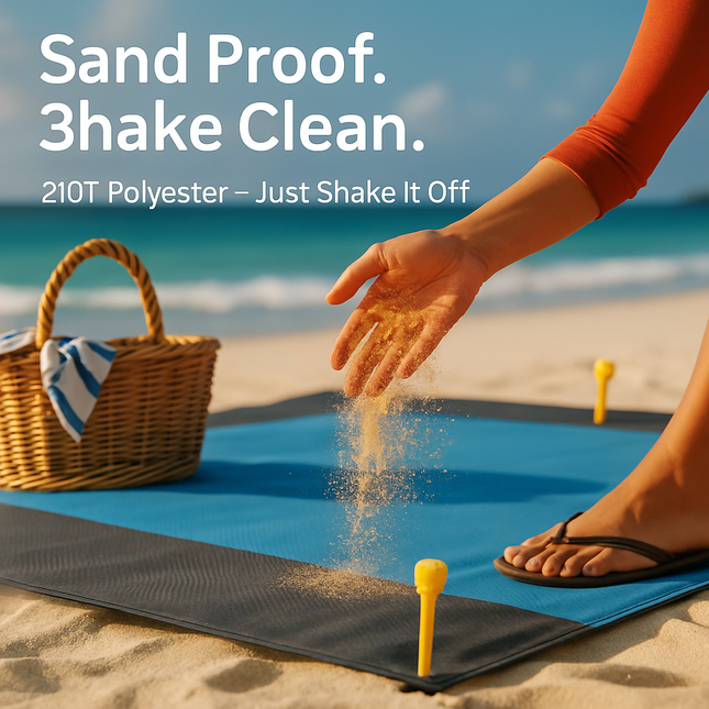 Foldable Picnic Blanket: Sand-Proof & Water-Resistant
