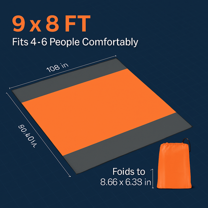 Foldable Picnic Blanket: Sand-Proof & Water-Resistant