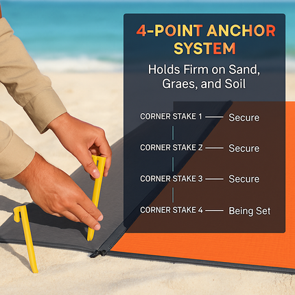Foldable Picnic Blanket: Sand-Proof & Water-Resistant
