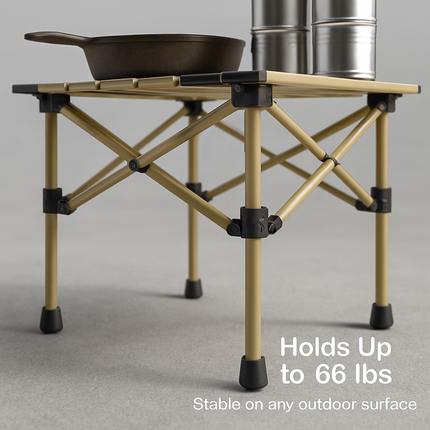 Folding Camping Table - Portable Roll-Up Outdoor Desk
