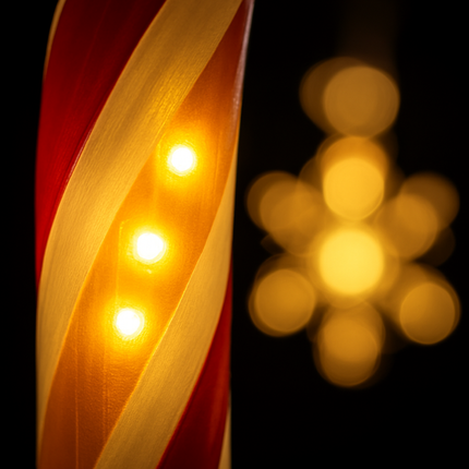 Candy Cane Christmas Lights with 12 Candies