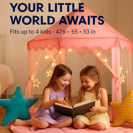 Princess Castle Play Tent for Indoor & Outdoor Fun