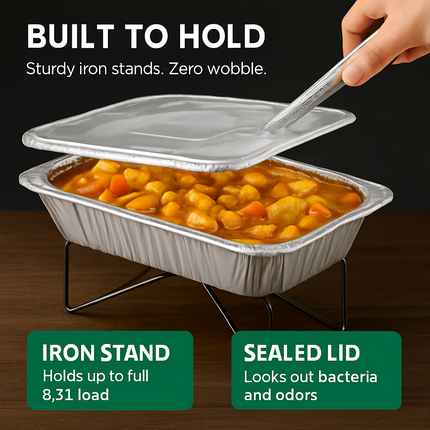 Disposable Chafing Dish Buffet Set for Parties and Catering