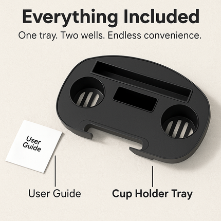 Zero Gravity Cup Holder Clip-On Tray for Chairs