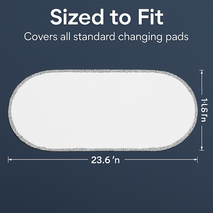 Waterproof Changing Pad Liners - Washable Cotton Surface