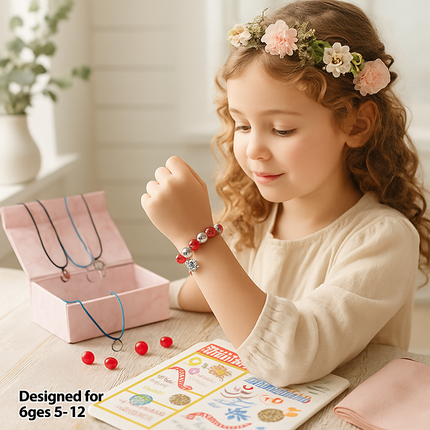 Charm Bracelet Making Kit - 66 Pcs DIY Beads Set