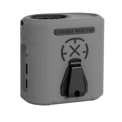 Portable 5-in-1 Waist Clip Fan with 5 Speeds and Light